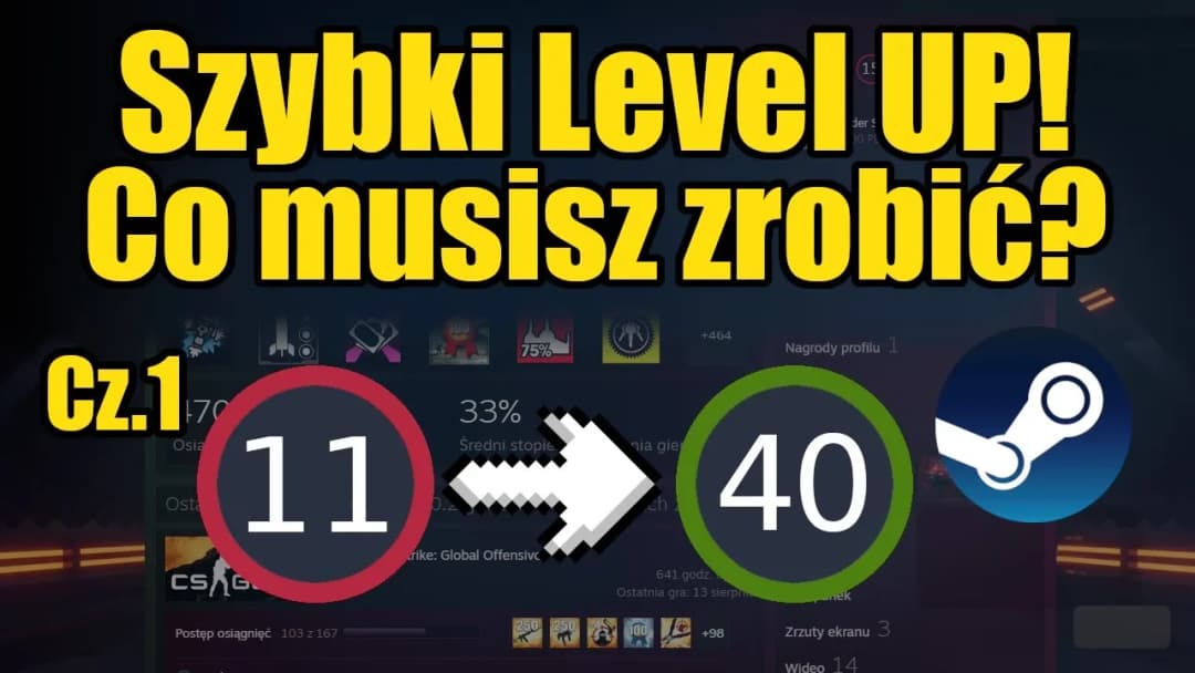 Jak szybko podwyższyć poziom Steam bez wydawania pieniędzy